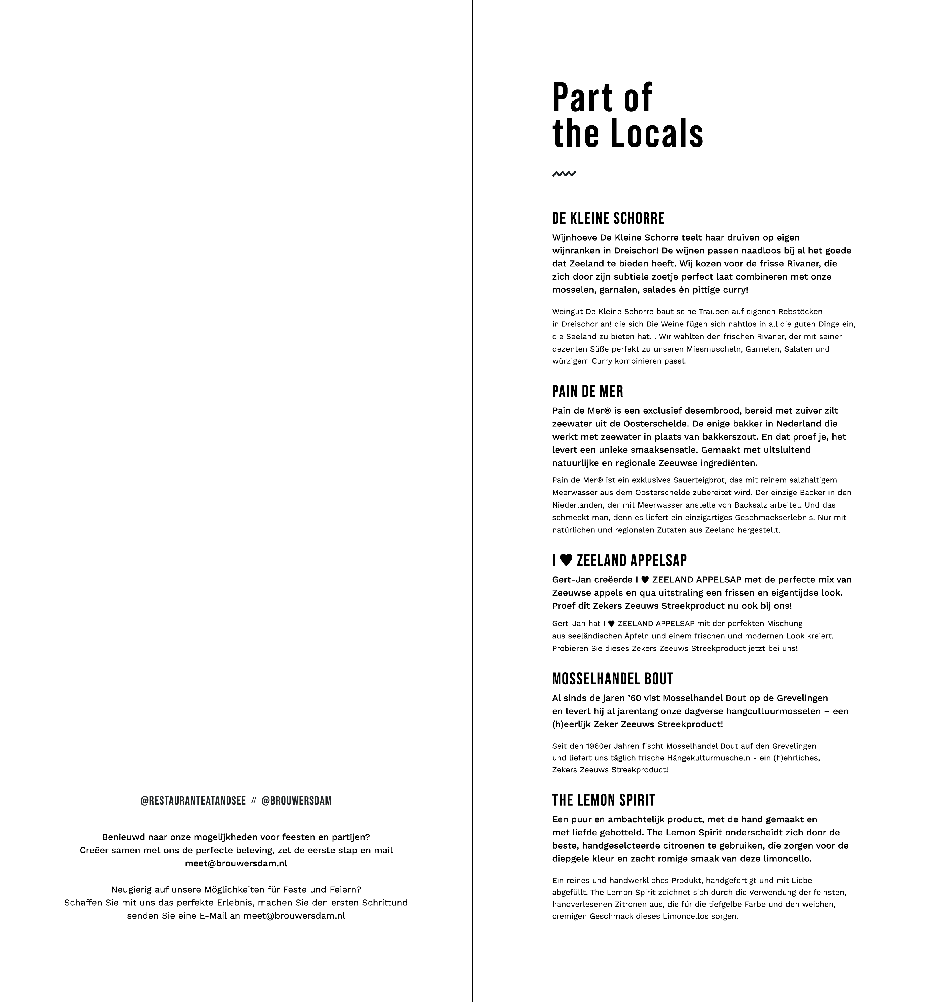 restaurant food Menu 01NL